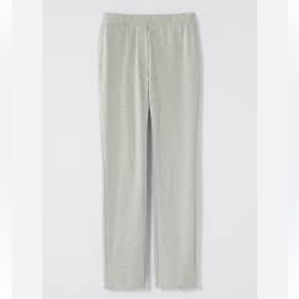 Pure Jill J Eco Terry Pull On Pants Size S Grey Stretch Old Money Gorpcore NWT